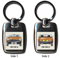 MGB Roadster LE (Rostyle wheels) 1980 Keyring 5